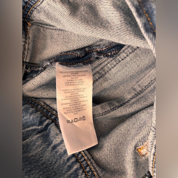 FREE PEOPLE CRVY BADLANDS COVERALL WE THE FREE WIDE LEG DENIM - Picture 12 of 14